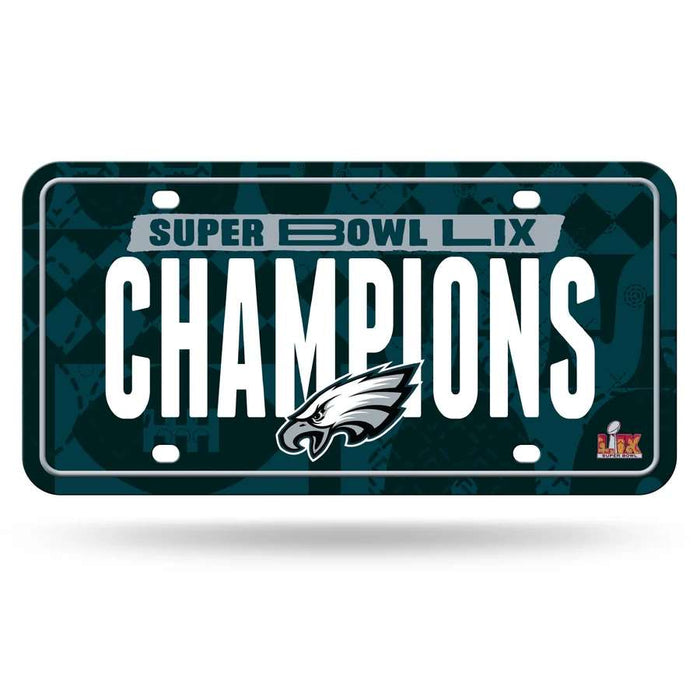 Philadelphia Eagles Super Bowl LIX Champions Metal Auto Tag