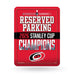Carolina Hurricanes 2026 Stanley Cup Champions Metal Parking Sign