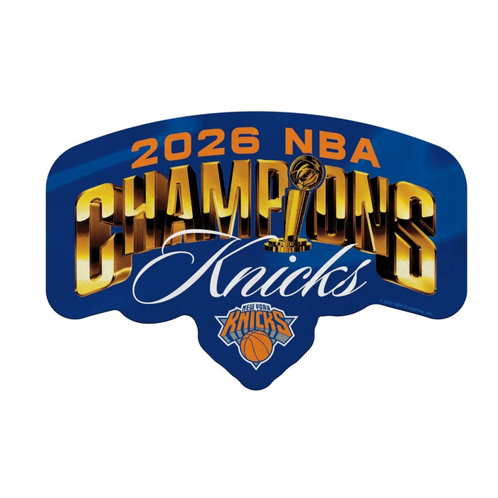 New York Knicks 2026 NBA Champions Shape Cut Pennant