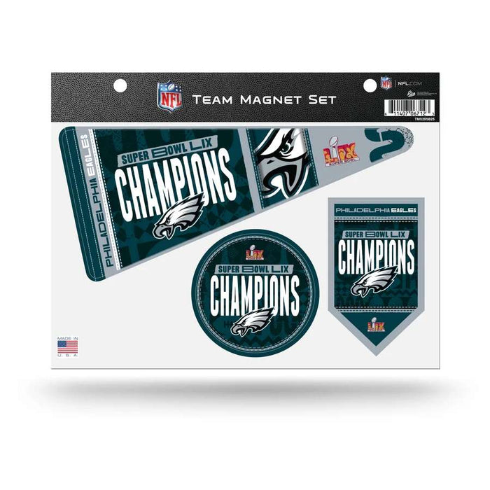 Philadelphia Eagles Super Bowl LIX Champions Team Magnet Set