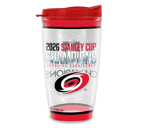 Carolina Hurricanes 2026 Stanley Cup Champions Double Wall 16oz Tritan Tumbler