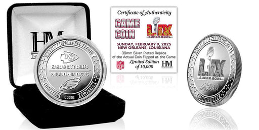 Super Bowl LIX Chiefs vs Eagles Silver Flip Coin