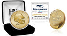 Seattle Seahawks Super Bowl LX Champions Gold Plated Coin