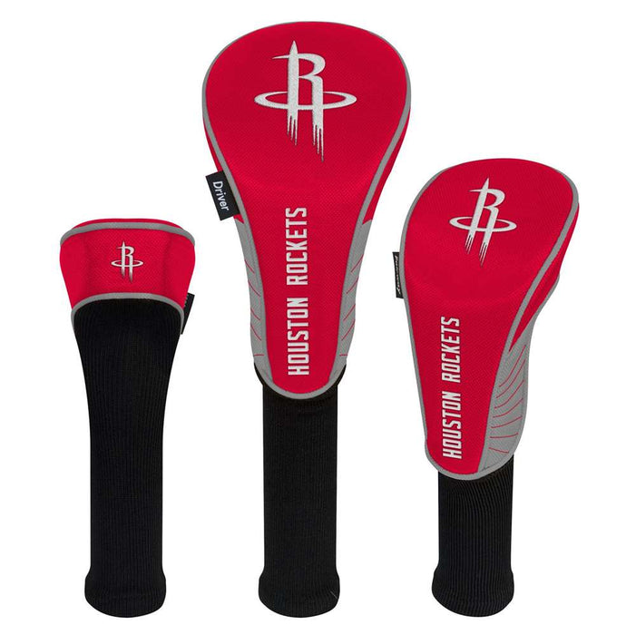 Houston Rockets Golf Club Headcover - Set of 3 (Driver,Fairway,Hybrid)
