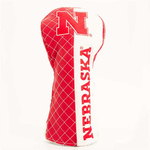 Nebraska Huskers Quilted Golf Club Driver Headcover (STRIPED)
