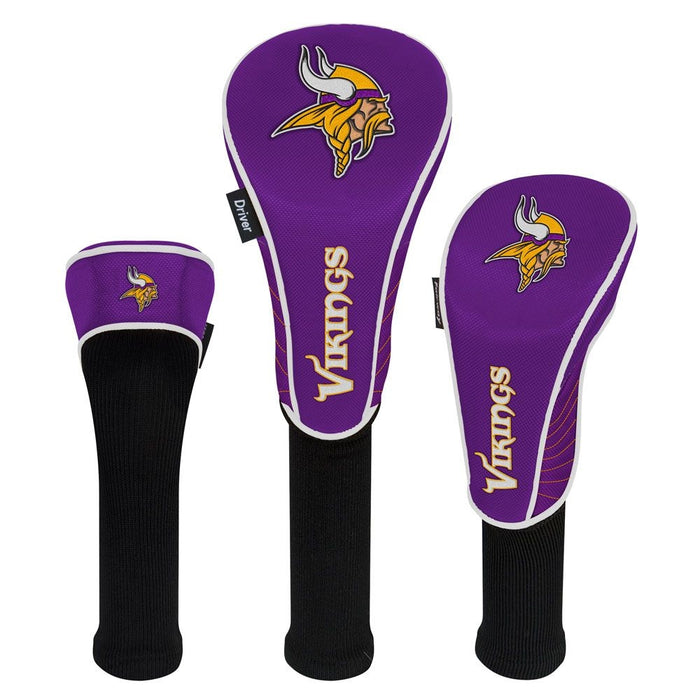 Minnesota Vikings Golf Club Headcover - Set of 3 (Driver,Fairway,Hybrid)