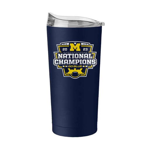 Michigan Wolverines 2023-24 CFP National Champions 20oz Powder Coat Tumbler