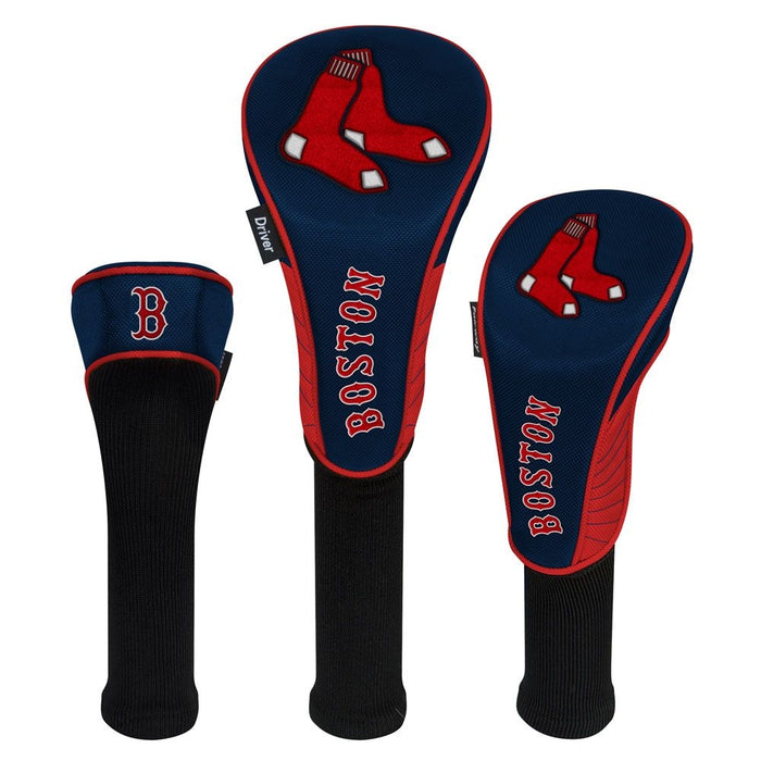 Boston Red Sox Golf Club Headcover - Set of 3 (Driver,Fairway,Hybrid)