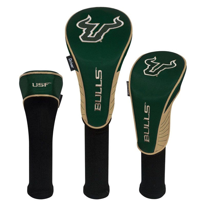South Florida Bulls Golf Club Headcover - Set of 3 (Driver,Fairway,Hybrid)