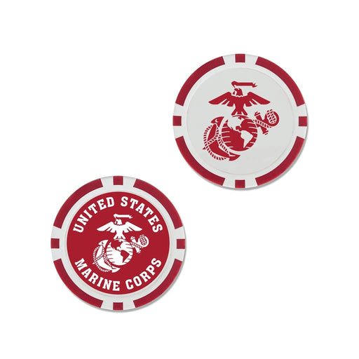 US Marines Corps Poker Chip Golf Ball Marker Chip