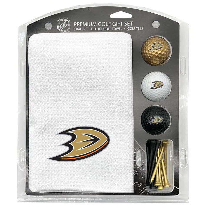 Anaheim Ducks 16" X 40" Microfiber Towel Golf Gift Set - White