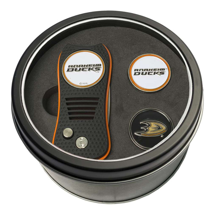 Anaheim Ducks Golf Tin Set - Switchblade, 2 Markers 13059