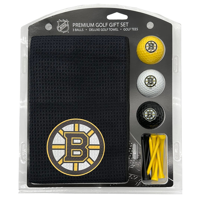 Boston Bruins 16" X 40" Microfiber Towel Golf Gift Set