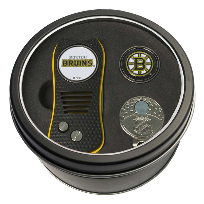 Boston Bruins Golf Tin Set - Switchblade, Cap Clip, Marker 13157
