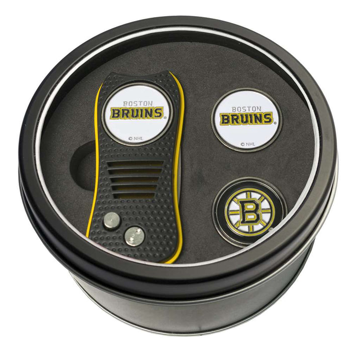 Boston Bruins Golf Tin Set - Switchblade, 2 Markers 13159