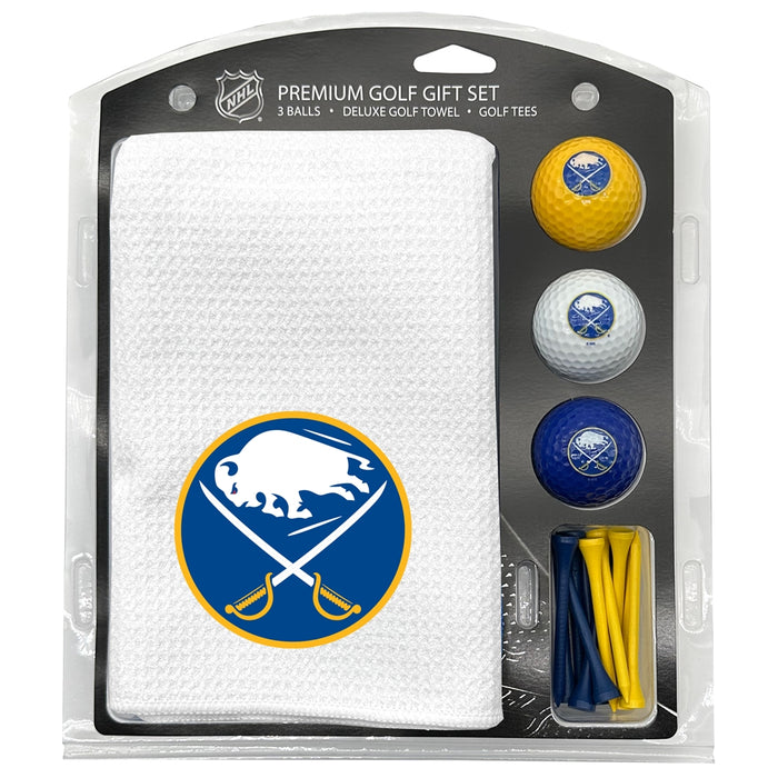 Buffalo Sabres 16" X 40" Microfiber Towel Golf Gift Set - White