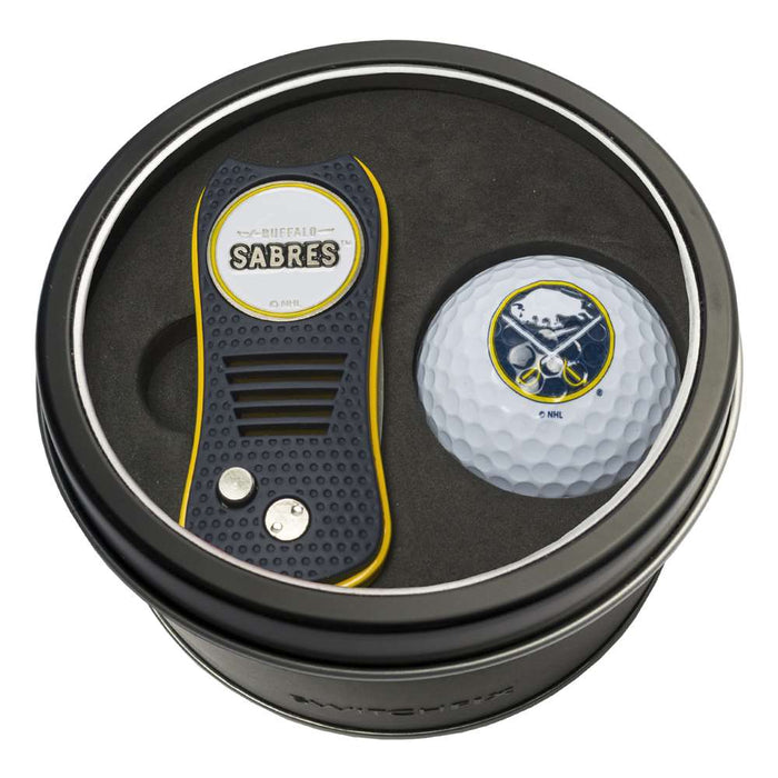 Buffalo Sabres Golf Tin Set - Switchblade, Golf Ball