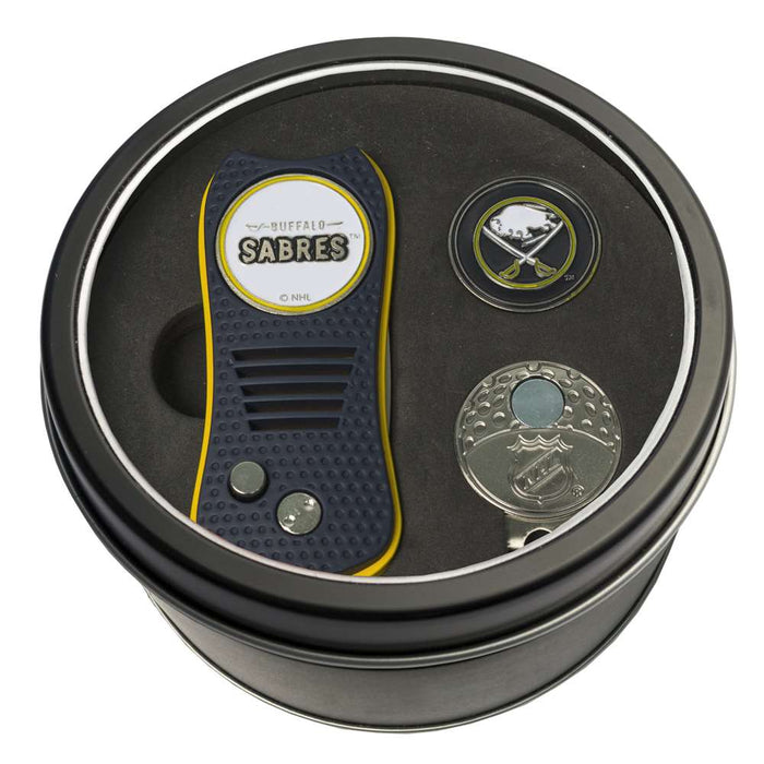 Buffalo Sabres Golf Tin Set - Switchblade, Cap Clip, Marker 13257