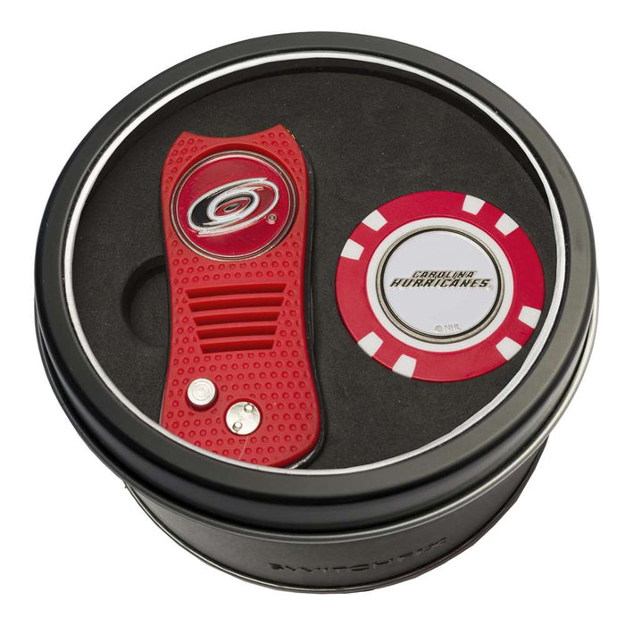Carolina Hurricanes Golf Tin Set - Switchblade, Golf Chip