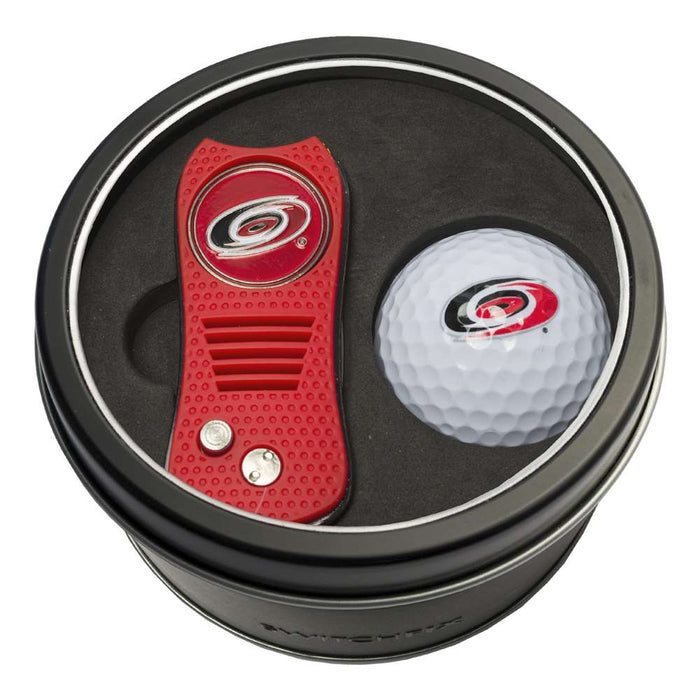 Carolina Hurricanes Golf Tin Set - Switchblade, Golf Ball