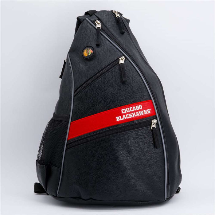 Chicago Blackhawks PU Leather Backpack