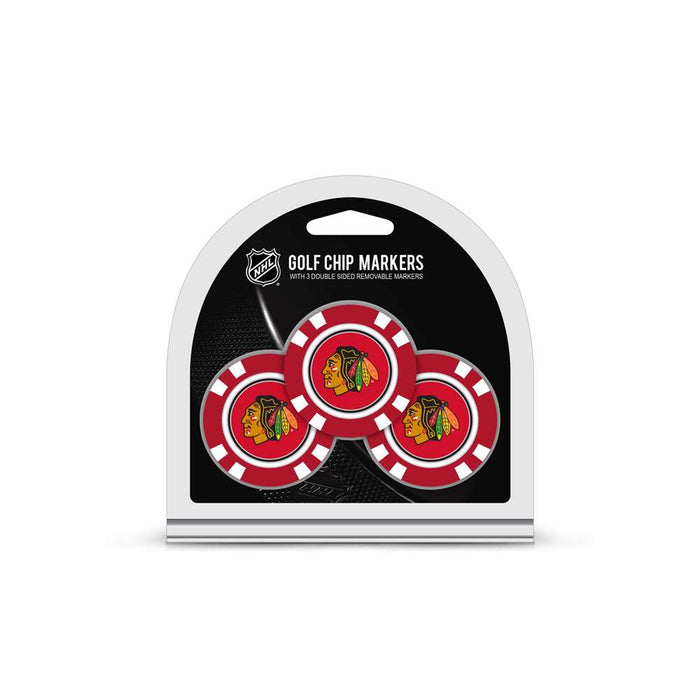 Chicago Blackhawks Golf 3 Pack Golf Chip 13588