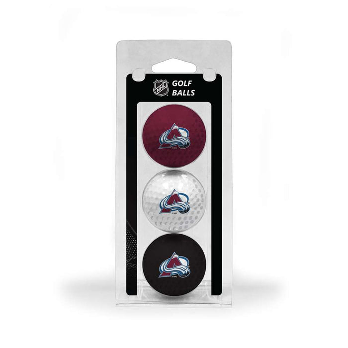 Colorado Avalanche Golf 3 Ball Pack 13605
