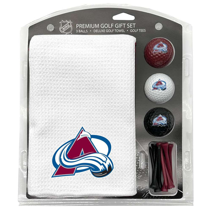 Colorado Avalanche 16" X 40" Microfiber Towel Golf Gift Set - White