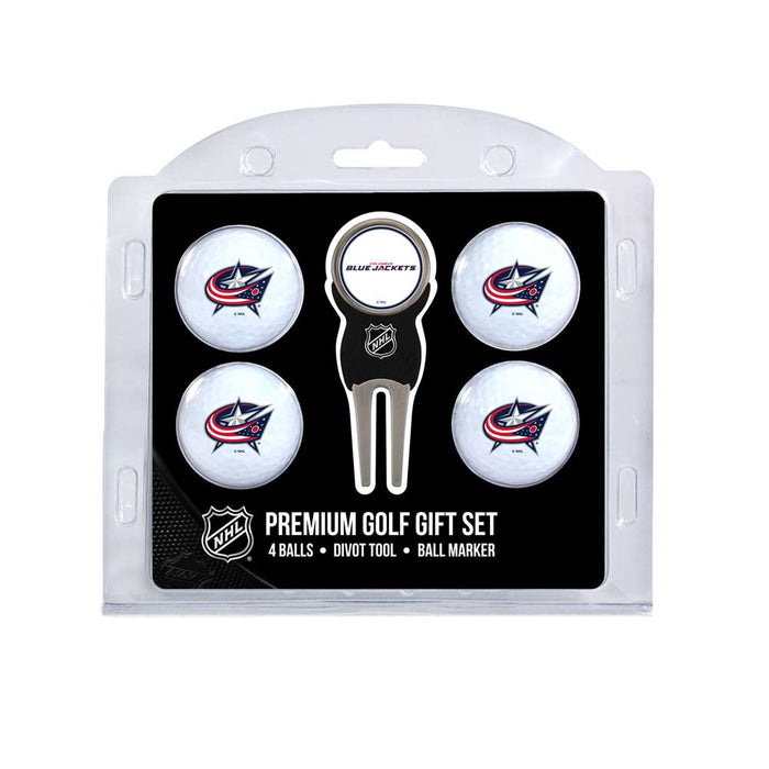 Columbus Blue Jackets Golf 4 Ball Gift Set 13706