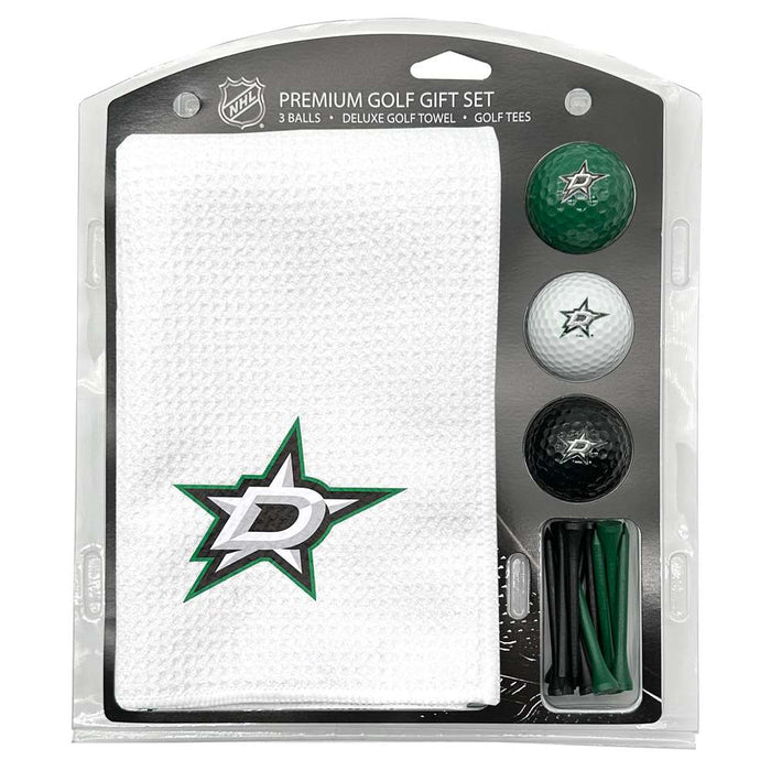 Dallas Stars 16" X 40" Microfiber Towel Golf Gift Set - White