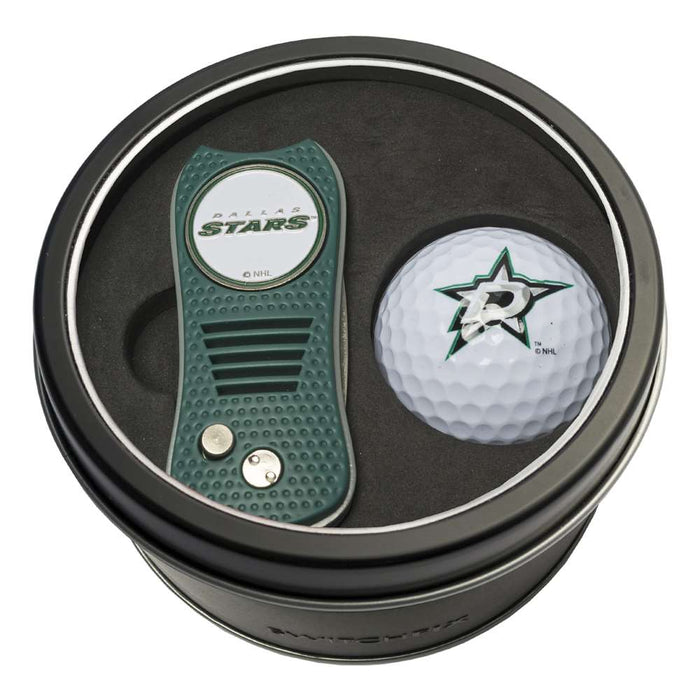 Dallas Stars Golf Tin Set - Switchblade, Golf Ball