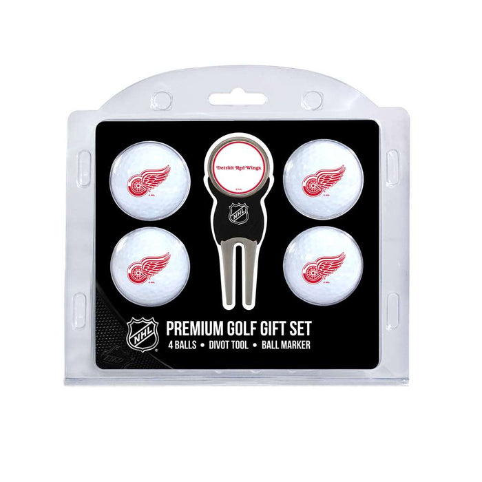 Detroit Red Wings Golf 4 Ball Gift Set 13906