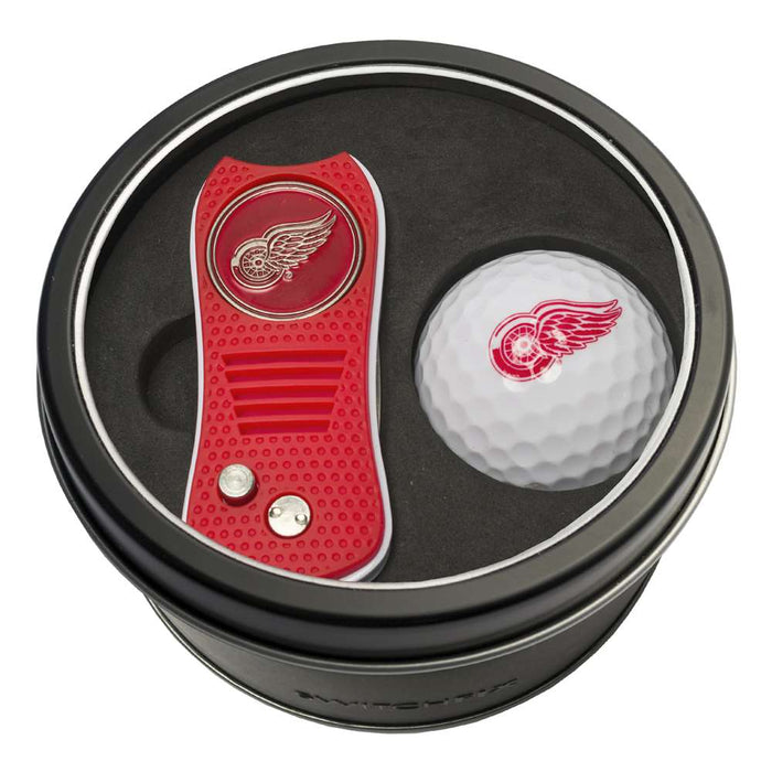 Detroit Red Wings Golf Tin Set - Switchblade, Golf Ball