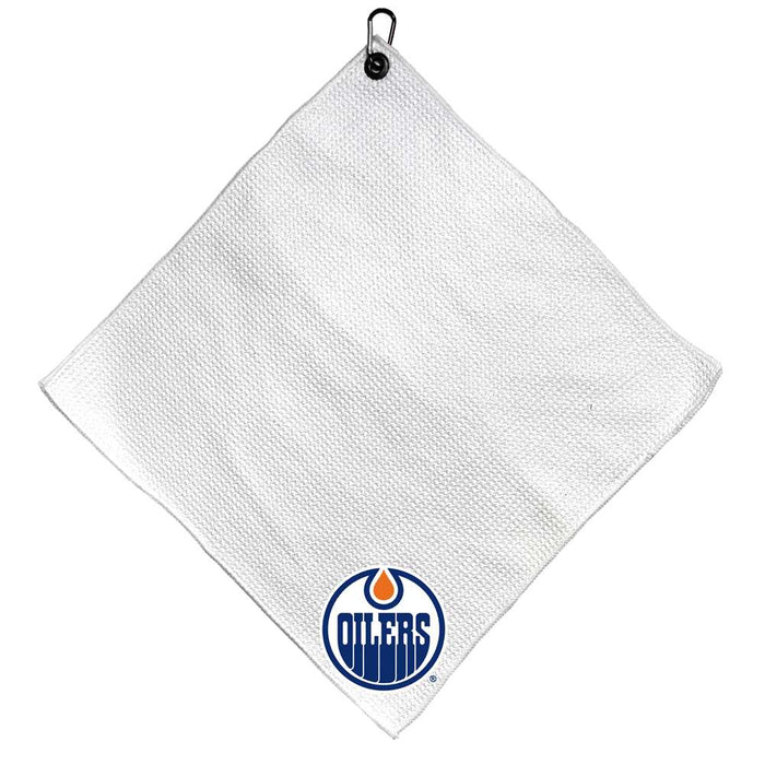 Edmonton Oilers Microfiber Towel - 15" x 15" (White)