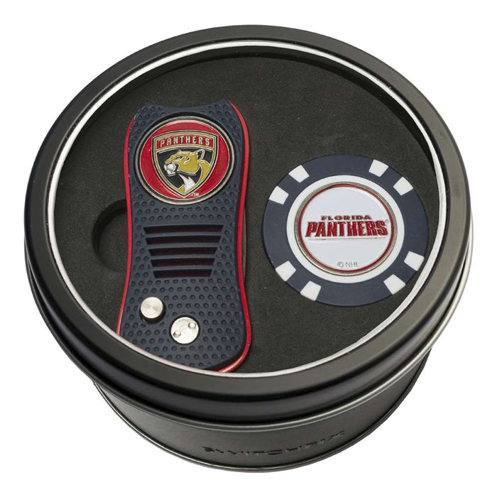 Florida Panthers Golf Tin Set - Switchblade, Golf Chip