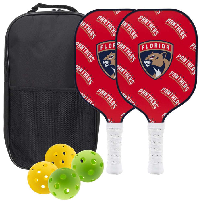 Florida Panthers Carbon Fiber Pickleball Paddle Set