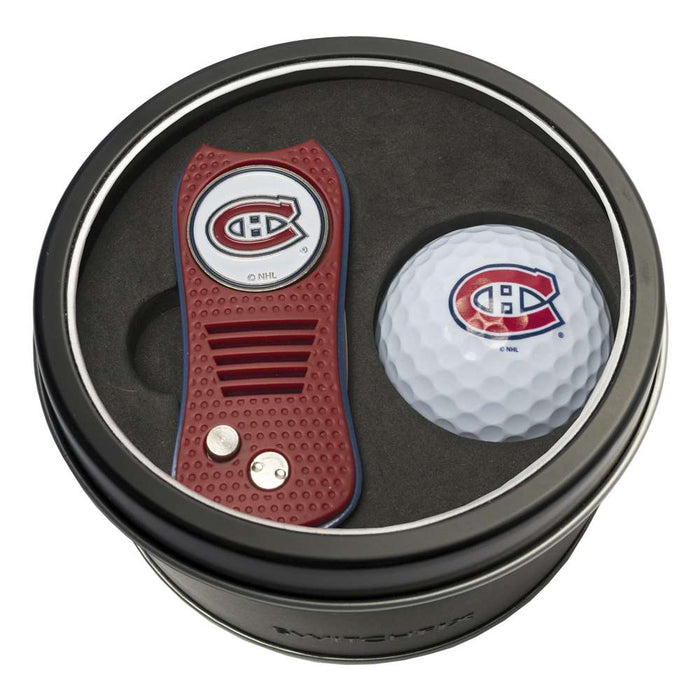 Montreal Canadiens Golf Tin Set - Switchblade, Golf Ball
