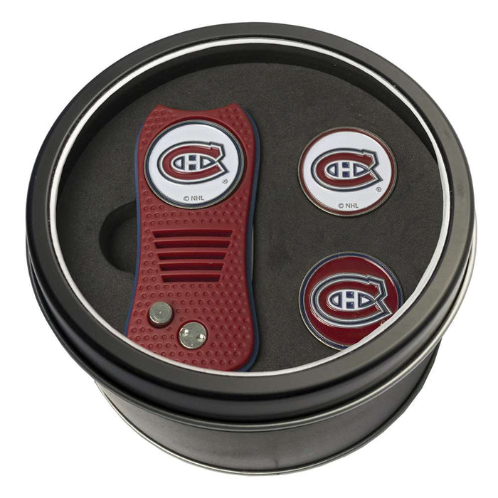 Montreal Canadiens Golf Tin Set - Switchblade, 2 Markers 14459