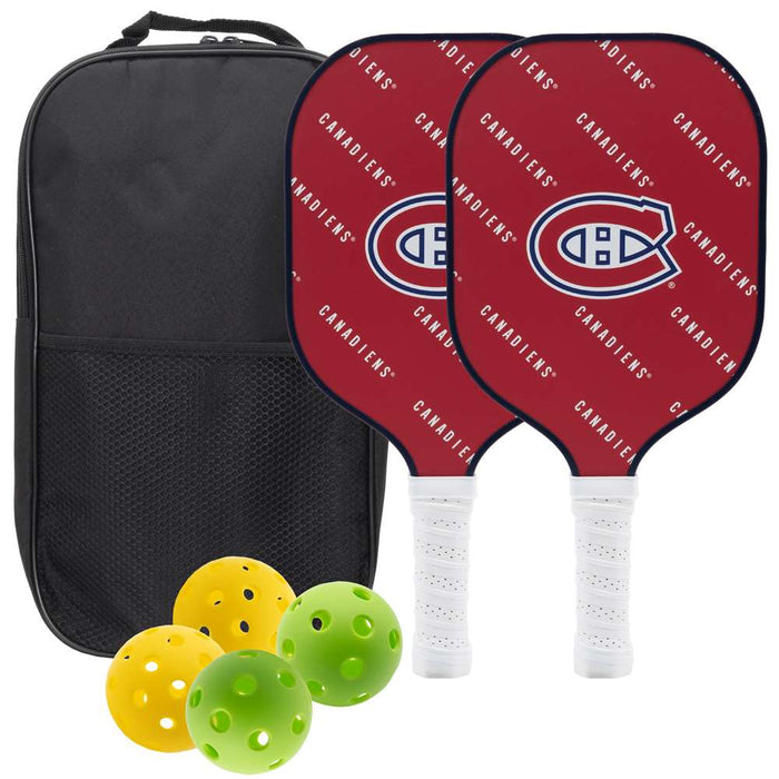 Montreal Canadiens Carbon Fiber Pickleball Paddle Set