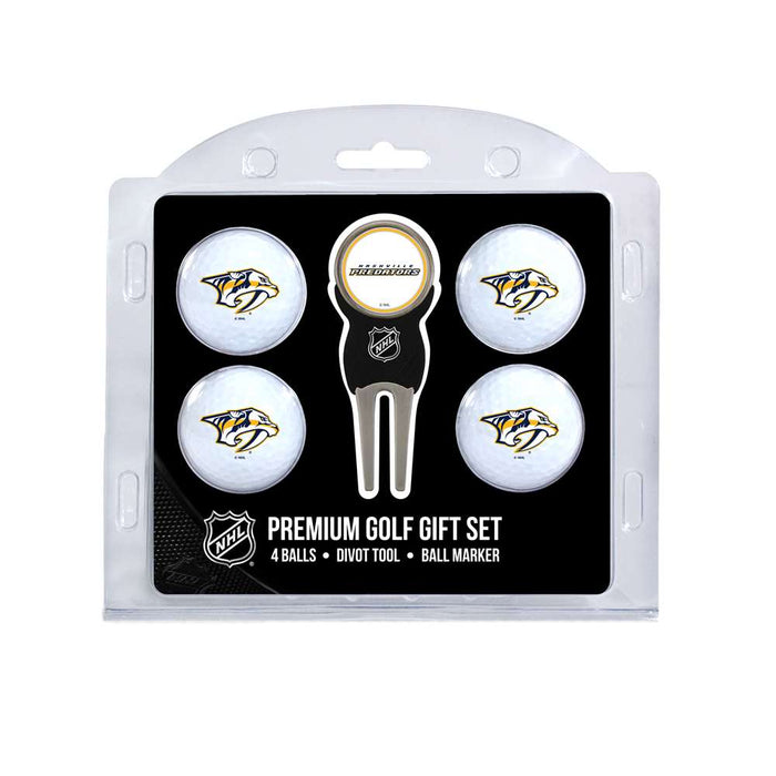 Nashville Predators Golf 4 Ball Gift Set 14506