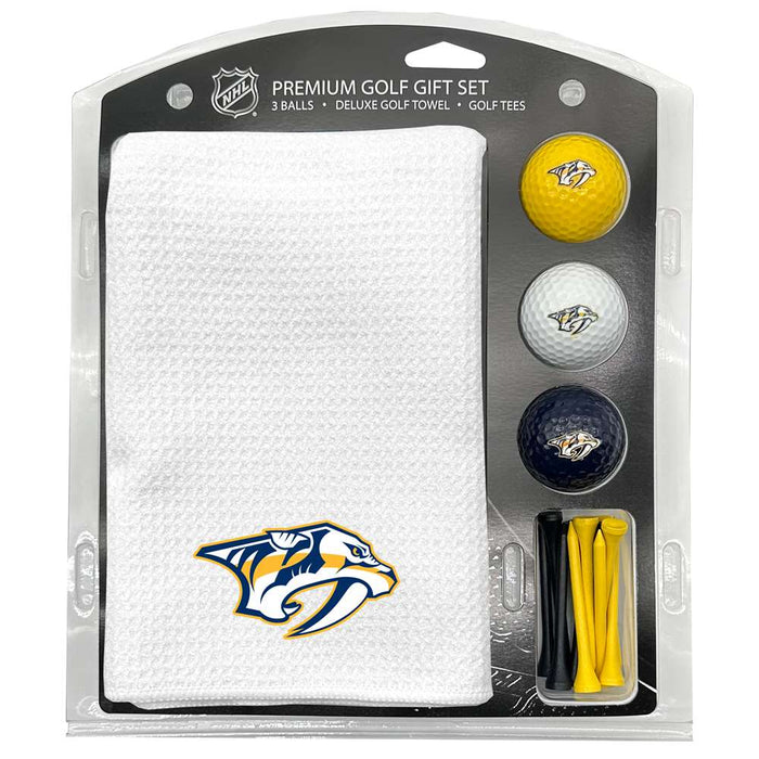 Nashville Predators 16" X 40" Microfiber Towel Golf Gift Set - White