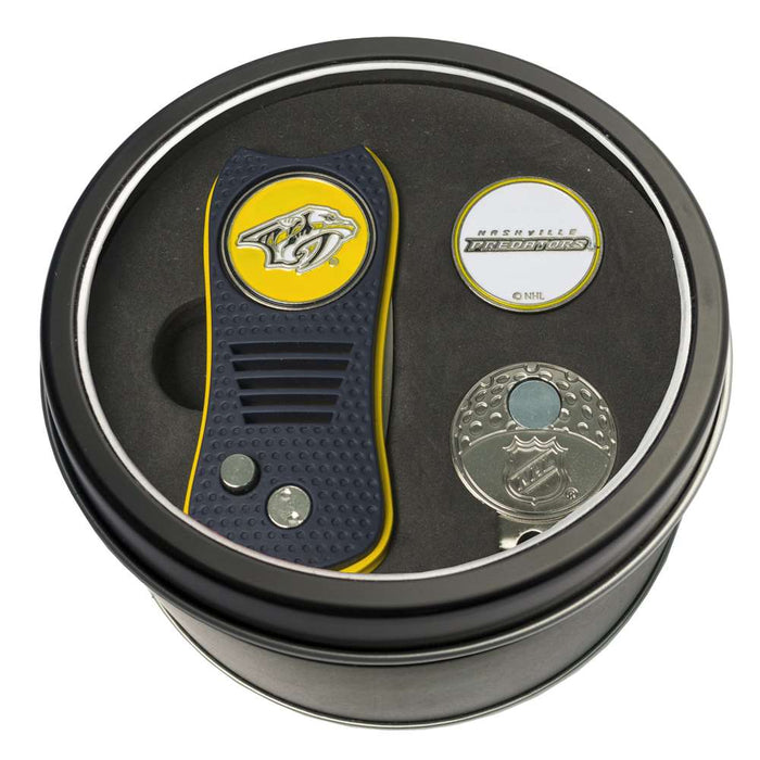 Nashville Predators Golf Tin Set - Switchblade, Cap Clip, Marker 14557