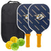 Nashville Predators Carbon Fiber Pickleball Paddle Set