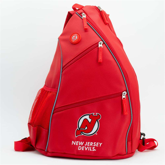 New Jersey Devils PU Leather Backpack