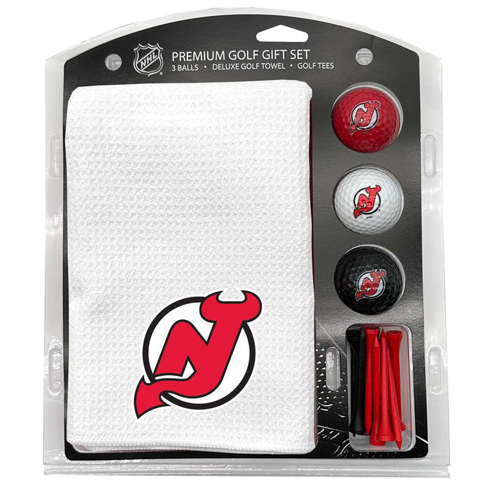 New Jersey Devils 16" X 40" Microfiber Towel Golf Gift Set - White
