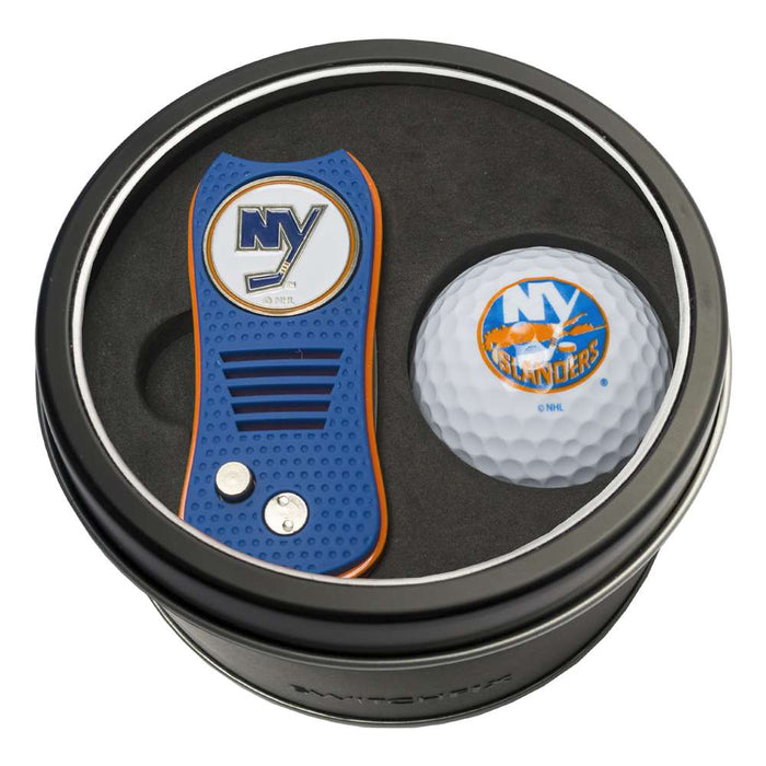 New York Islanders Golf Tin Set - Switchblade, Golf Ball