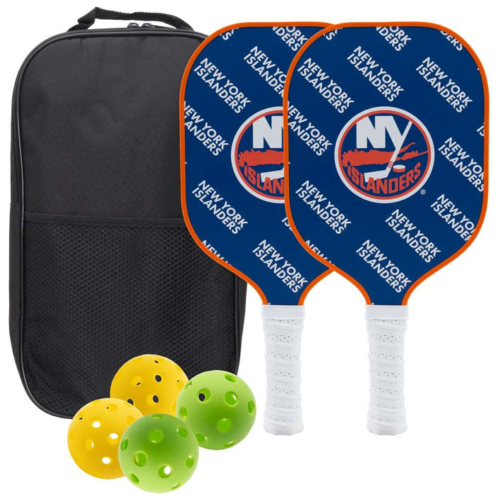 New York Islanders Carbon Fiber Pickleball Paddle Set