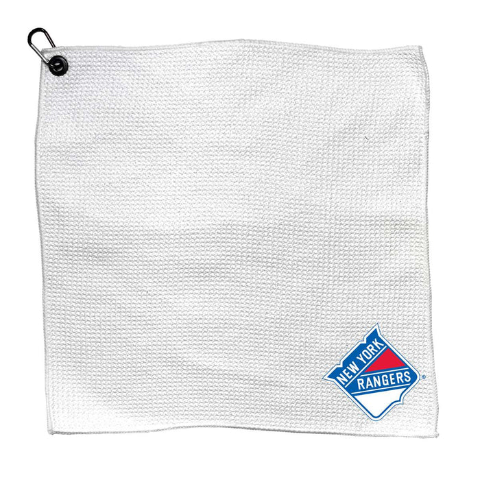 New York Rangers Microfiber Towel - 15" x 15" (White)
