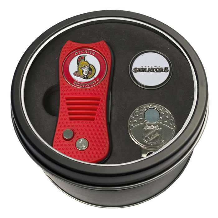 Ottawa Senators Golf Tin Set - Switchblade, Cap Clip, Marker 14957