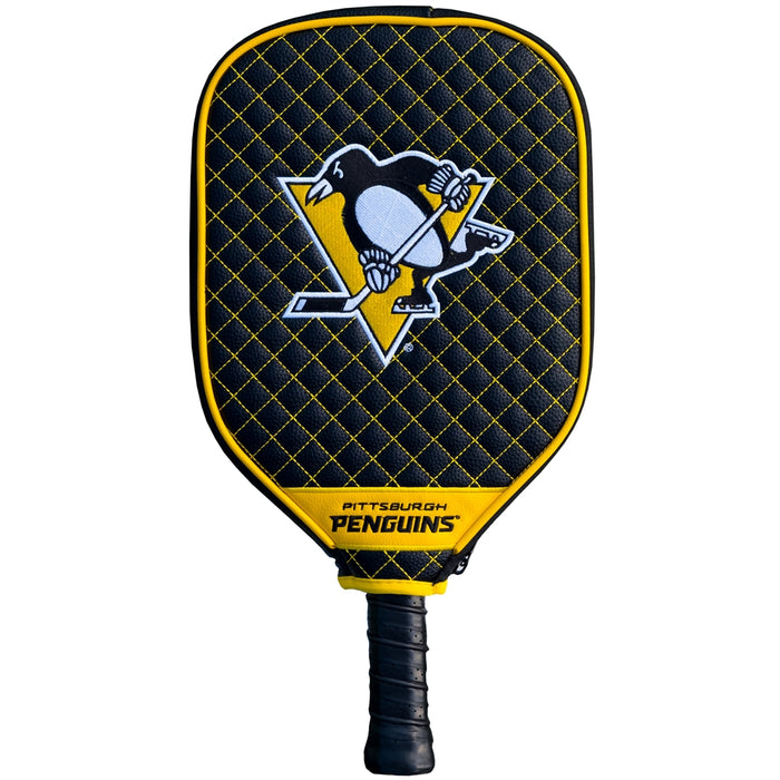 Pittsburgh Penguins Quilted Pickleball Paddle Cover